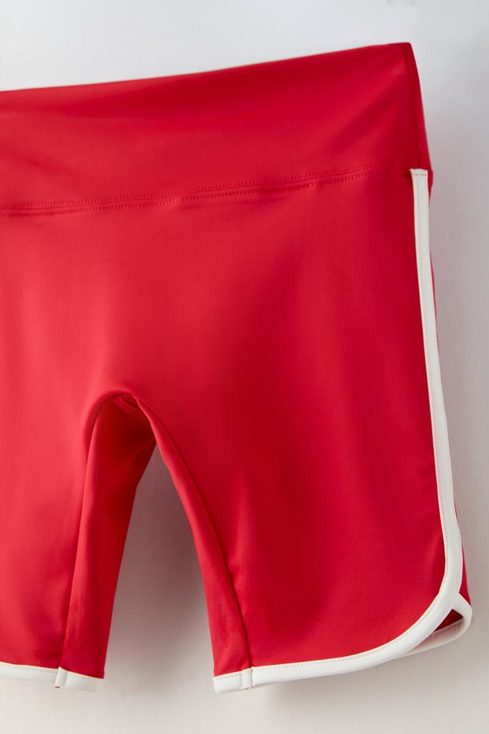 ZARA КОРОТКИЕ ЛЕГИНСЫ С ОКАНТОВКОЙ, КРАСНЫЙ