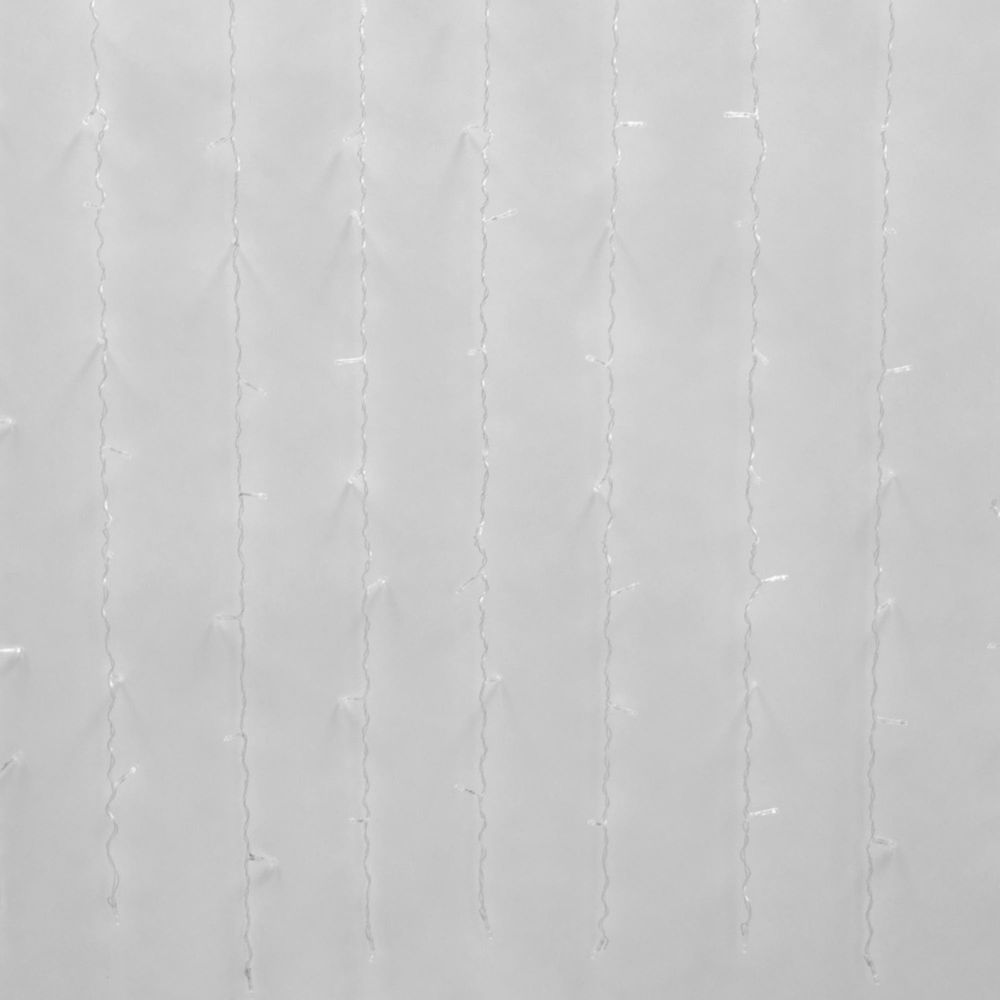 ULD-C6030-450-TTK WHITE IP44 Занавес светодиодный с эффектом мерцания. 6х3м. Соединяемый. 450 светодиодов. Белый свет. Провод прозрачный. TM Uniel