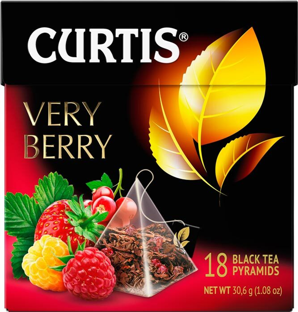 Чай черный Curtis Very Berry (Вэри Бэрри) 18 пакетов