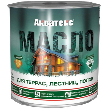 "Акватекс" масло д/терасс, лестниц, полов б/ц  0,75л.