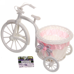 Кашпо для цветов «Велосипед» 27*12см плетеное, круг ДоброСад