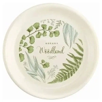 Тарелка плоская picnic с декором, 185 мм (бежевый)