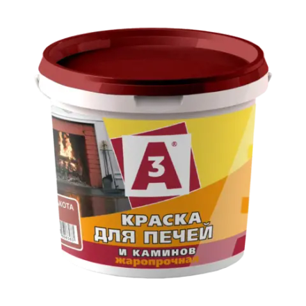 A3 Краска ВД для печей и каминов Терракота 1,3кг (ИжСинтез)