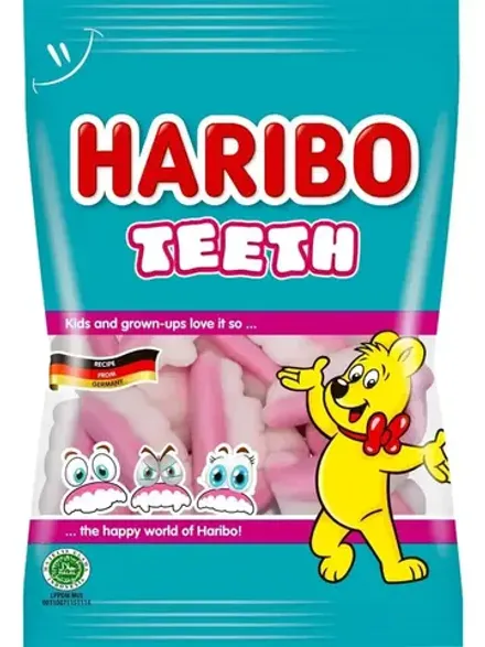 Жевательный мармелад HARIBO (Teeth) Забавные зубы 80гр
