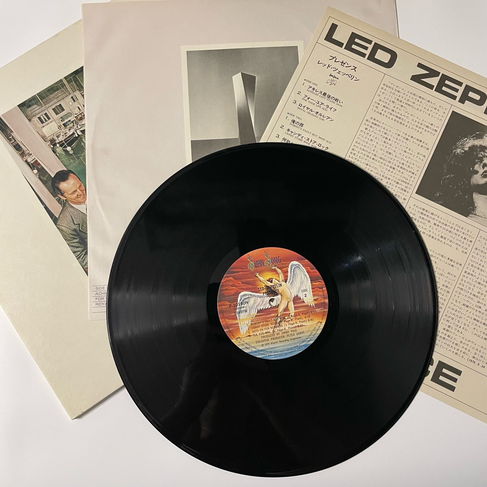 Винтажная виниловая пластинка LP Led Zeppelin Presence (Япония 1976) (Без Оби)