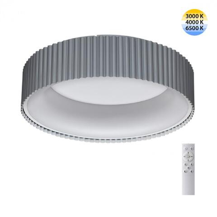 7713/56L AVRA LED SN 574 Светильник металл/акрил/белый/серый LED 56Вт 3000-6500К D460 IP20 пульт ДУ SHARMEL