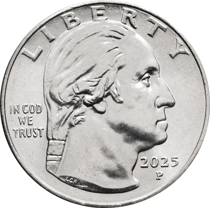 25 центов (1/4 доллара, квотер) 2025 США «Американские женщины - Алтея Гибсон» (P)