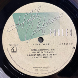 Винтажная виниловая пластинка LP Eagles Hotel California (USA 1977)