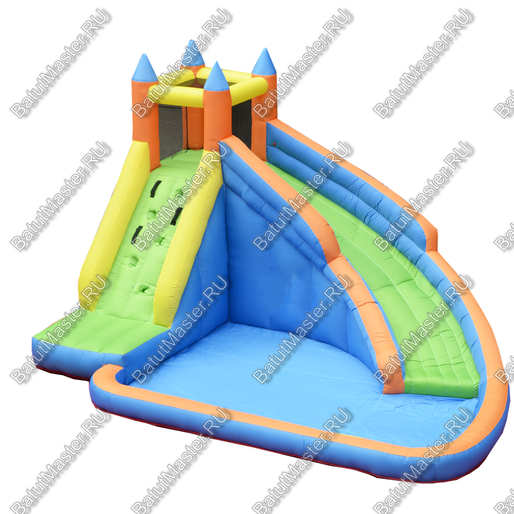 Батут для дачи "Яркий замок"  4*3*2,2 м