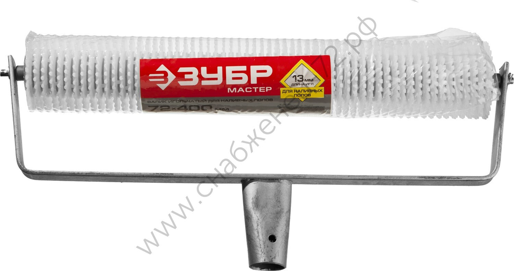 ЗУБР 400 мм, d72 мм, полипропилен, Игольчатый валик для наливных полов, МАСТЕР (03952-40)