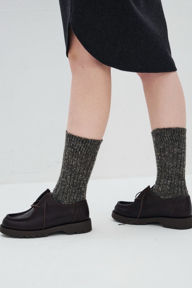 Носки темно-серого цвета из шерсти