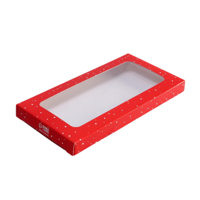 Коробка для шоколада «С новым годом», с окном, 17,3 х 8,8 х 1,5 см