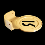 Подставка настенная угловая для Яндекс станции Мини2 (Яндекс-Алиса), бежевая