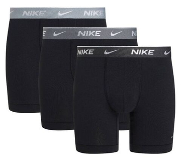 Боксерки теннисные Nike Everyday Cotton Stretch Brief 3P - black/multicolor