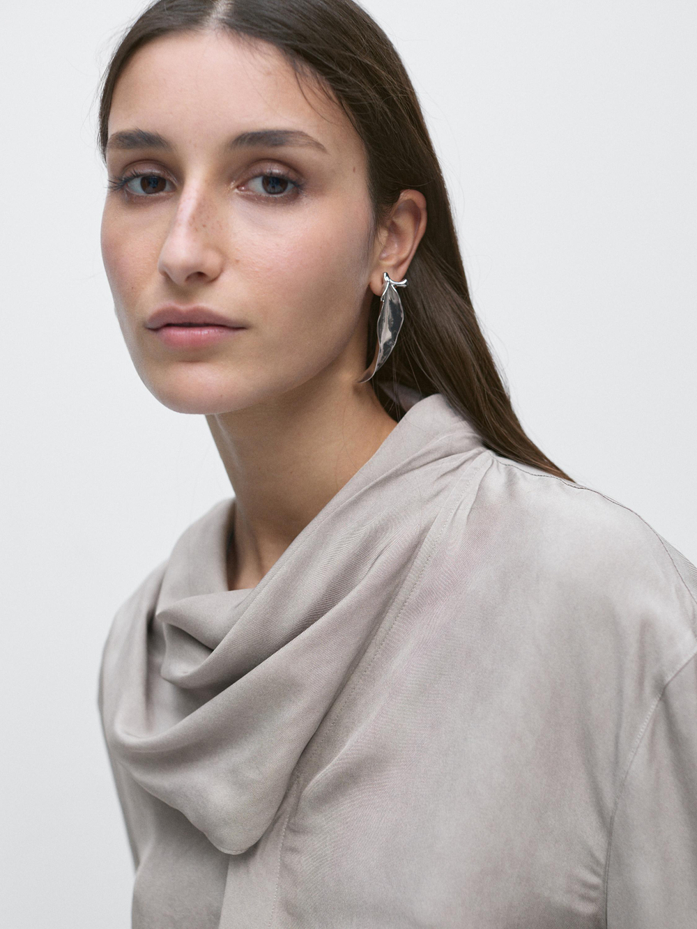 Massimo Dutti Рубашка из 100% хлопка, серый