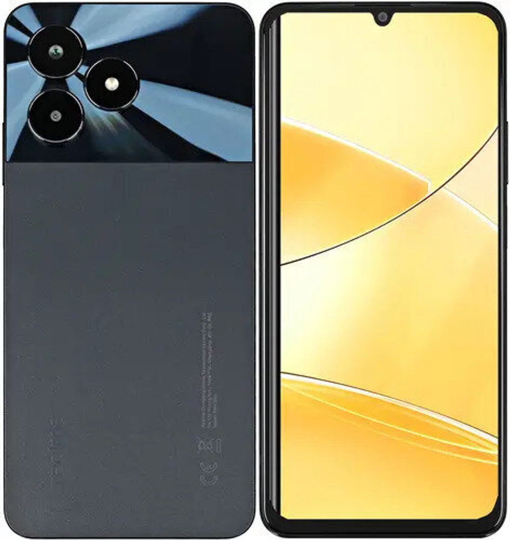 Смартфон realme C51 4/64 ГБ RU, Dual nano SIM, черный