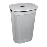 Корзина для белья OSLO 55л серый шторм