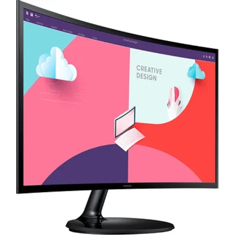 Монитор LCD Samsung 23.8" S24C360EAI черный (VA Curved 1920x1080 75Hz 4ms 250cd D-Sub HDMI VESA)
