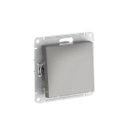 ATLASDESIGN 1-клавишный ПЕРЕКРЕСТНЫЙ ПЕРЕКЛЮЧАТЕЛЬ, сх.7, 10АХ, мех., быстрозажим. клем., СТАЛЬ