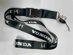 Honda (черный) / Брелок, шнурок для ключей на шею Honda (Хонда), ланъярд, крафт, черный (1 шт)