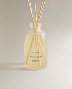 Zara Home Аромадиффузор Sunset Azahar 240 мл, тростниковые палочки микадо, аромат цветочный, Розовый