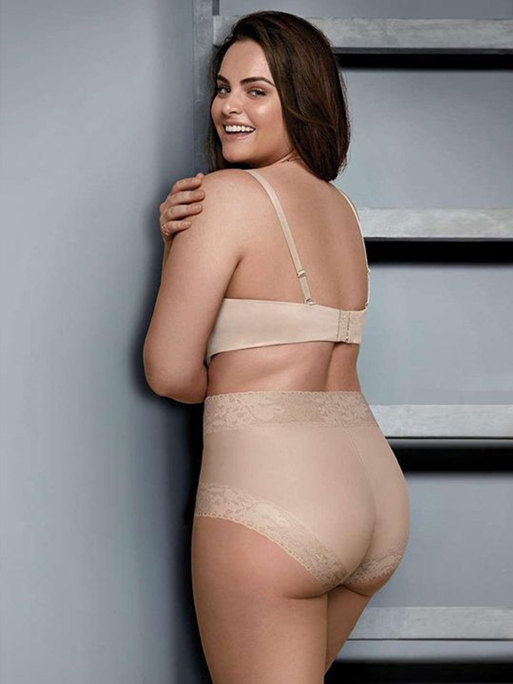 Трусики-слипы с высокой линией талии Soft lace (Размер: XL) (Цвет: черный)