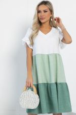 Платье Летний поцелуй (зеленое) П15791-12М LT Collection