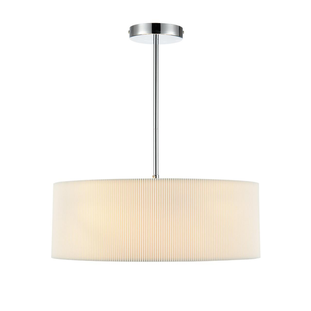 8110/5 MODERNI LN25 138 хром/белый, металл/текстиль Люстра подвесная E14 5*40W 220V ZIGRISA