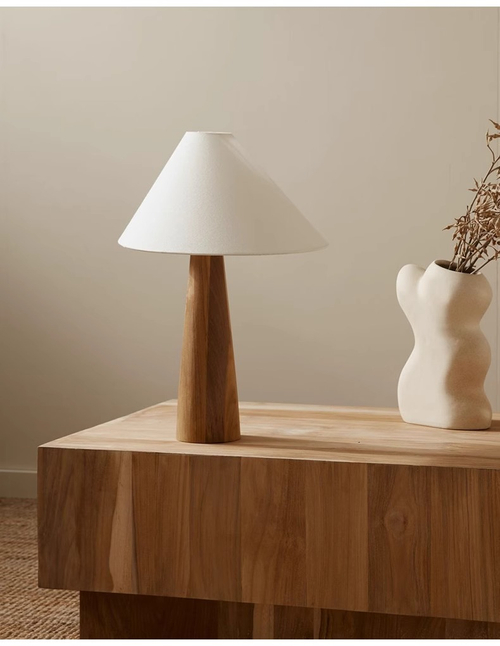 Дизайнерский настольный светильник Alvin Teak by McMullin & Co