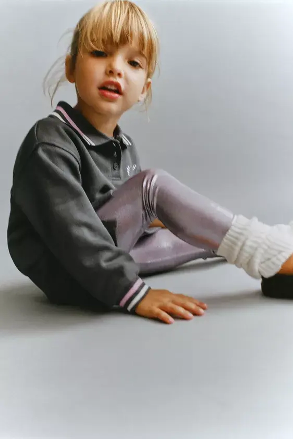 ZARA ПЛАТЬЕ ПОЛО ИЗ МЯГКОЙ ТКАНИ, АНТРАЦИТОВО-СЕРЫЙ