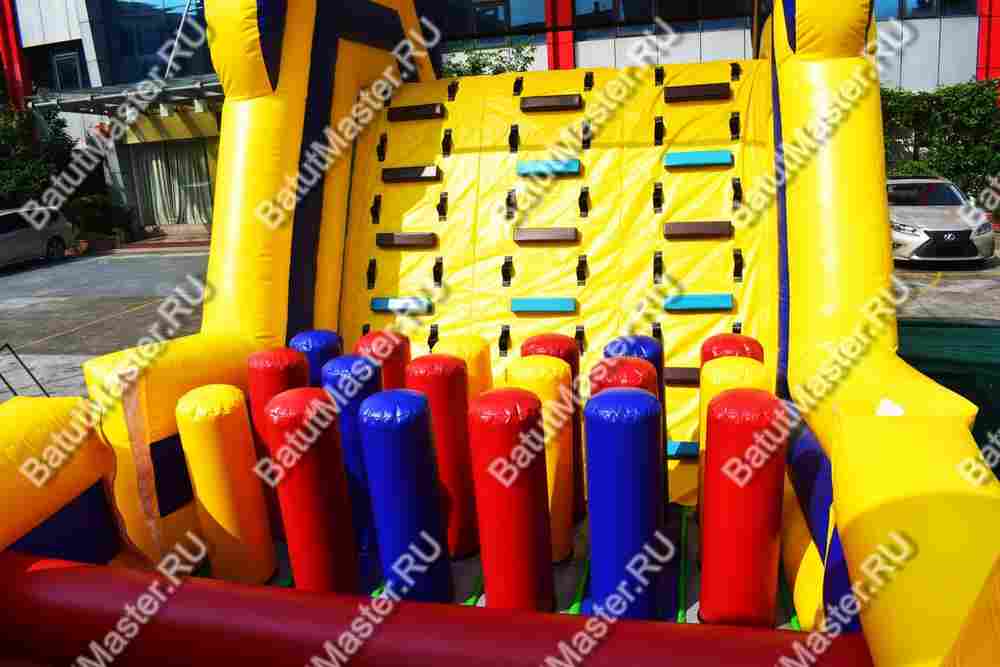 Коммерческая надувная полоса препятствий "Зона экстрима" 20*4*5,5 м
