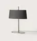 Настольная лампа Ona никель - черный абажур