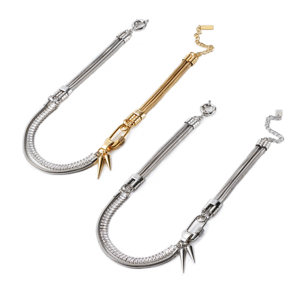 crystal spike choker