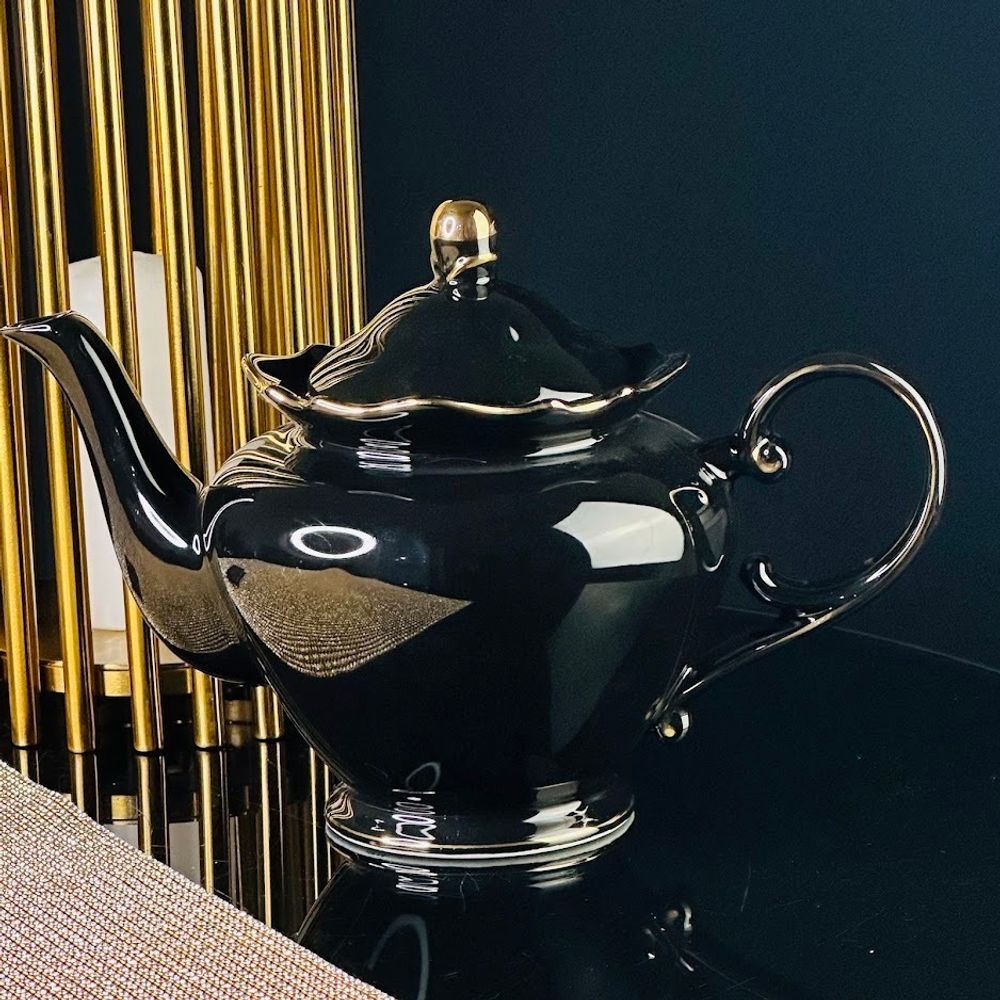 Lenardi 109-190 Чайник заварочный 1.1 л NOIR в под.уп.(х12)Фарфор