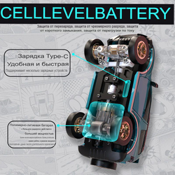 Радиоуправляемый внедорожник c камерой Mitsubishi Pajero 1:64 4x4 , Набор Sniclo FPV 3013 , Машина+пульт+Очки FPV