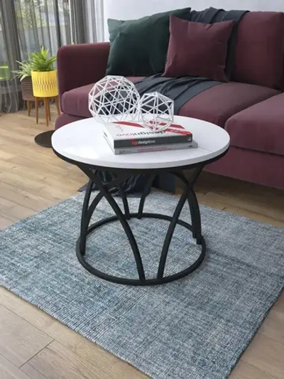 Журнальный стол Тюльпан - ЧБГ - МДФ в ПВХ