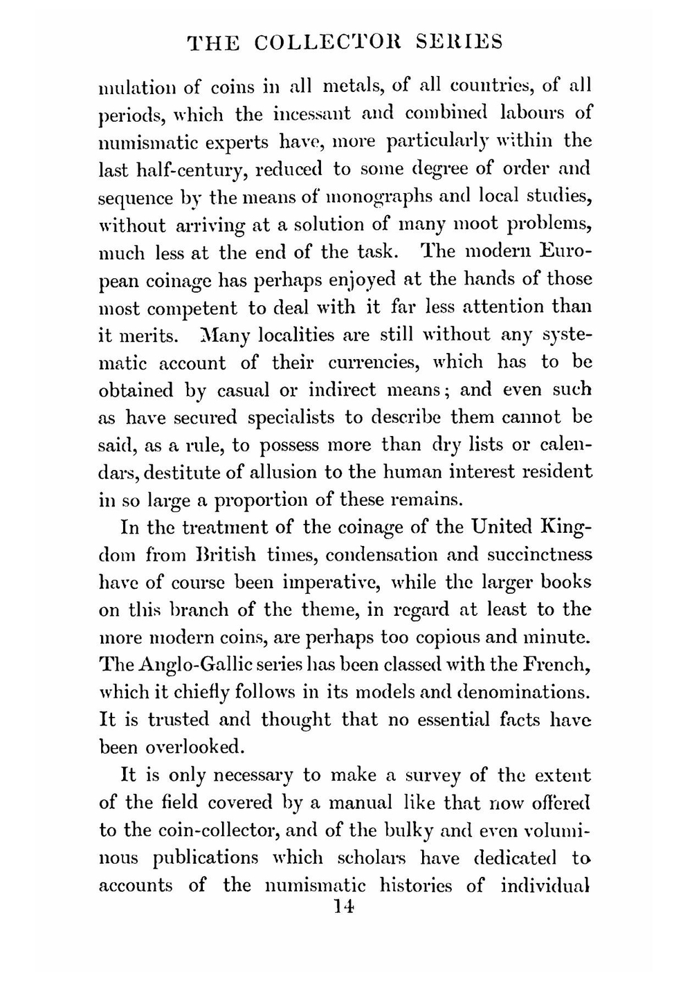 The coin collector | William C. Hazlitt