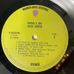 Винтажная виниловая пластинка LP Alice Cooper School's Out (Japan 1972) (No Obi) (1 Press) Public Animal