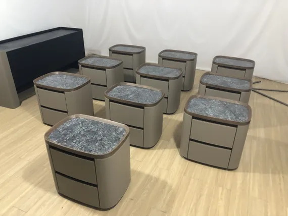 Тумба прикроватная 4242, оливково-серая