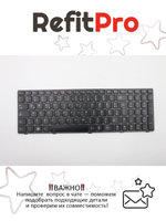 Клавиатура для ноутбука Lenovo Y580 раскладка - английская, с подсветкой, черная (25203135), оригинал