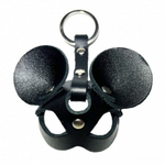 Брелок кожаный мышка