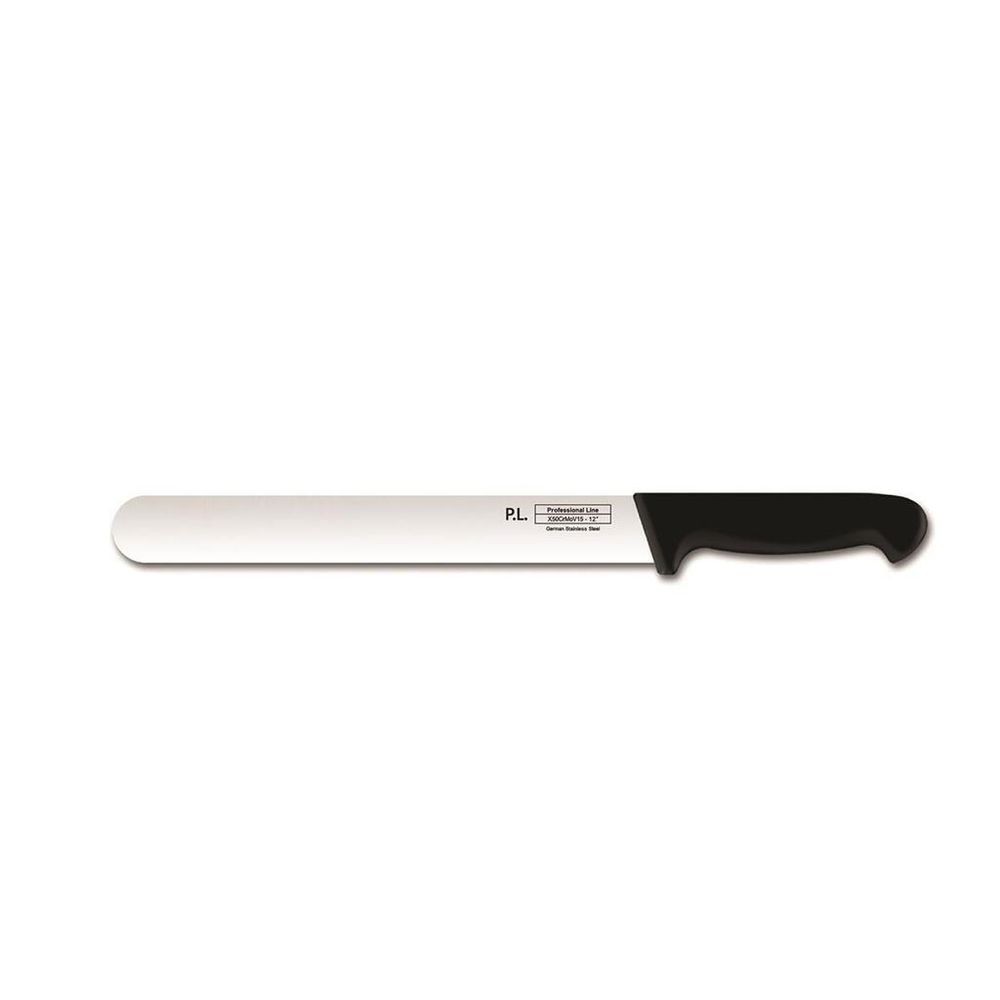 Нож для нарезки ломтиками 30 см PRO-Line черная ручка P.L. Proff Cuisine