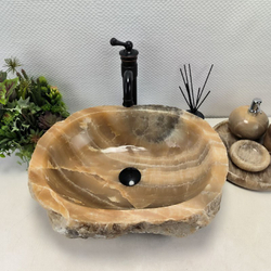 Раковина из оникса Erozy Yellow EO-02315 52x40x15 см