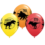 Шар латексный 28см Динозавры Парк Юрског Периода (Ассорти)