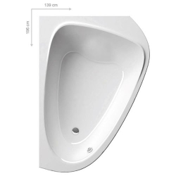 Ванна акриловаяRavak Love Story II (левая) 196x114 C751000000