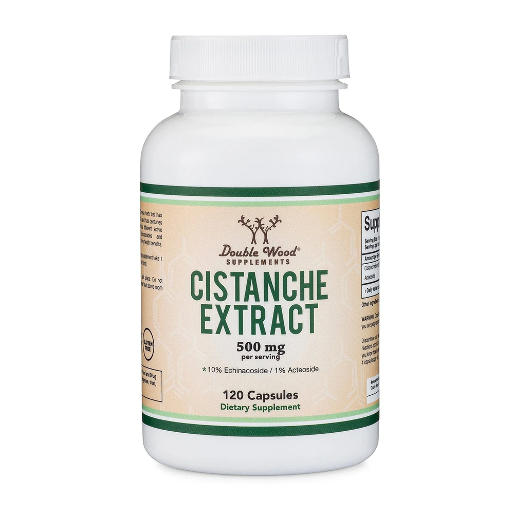 Double Wood Supplements - Cistanche Extract - 120 x 250 mg capsules