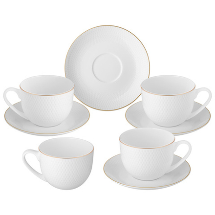 ЧАЙНЫЙ НАБОР LEFARD "CHIC" НА 4 ПЕР. 8 ПР. 330 МЛ (КОР=6НАБ.)