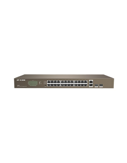 Коммутатор IP-COM F1026F Коммутатор в стойку, 24*1Gbit RJ45, 2*1Gbit SFP