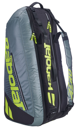 Сумка теннисная Babolat Pure Aero RHX6 10th Gen - metallic dark forest/yellow