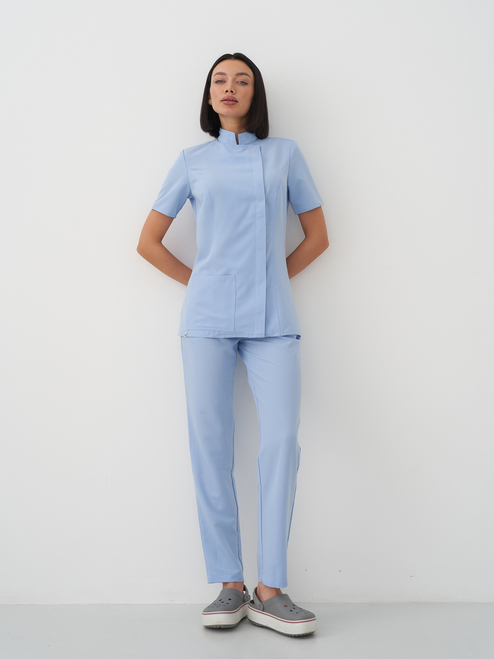 Блуза женская м222 liberty комфорт голубой034